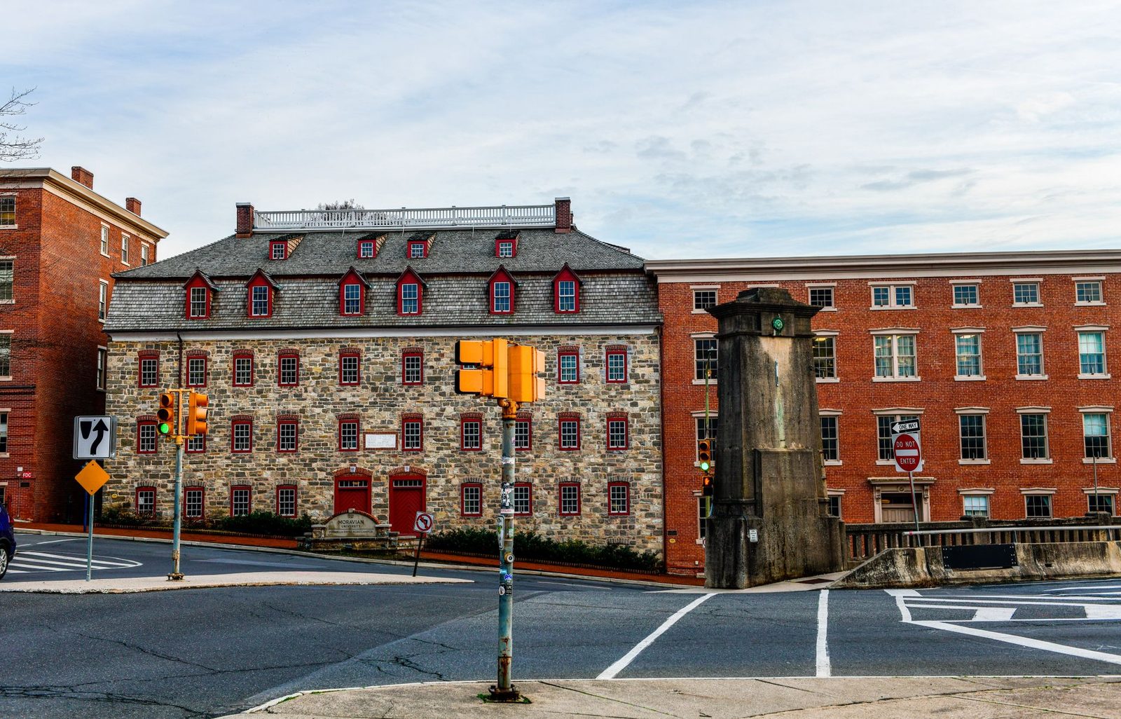 The Moravian Brethren's House in the historic district of Bethlehem, Pennsylvania